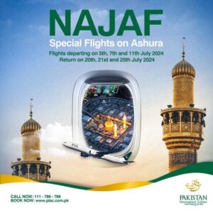 Special Ashura Flights from Karachi to Najaf