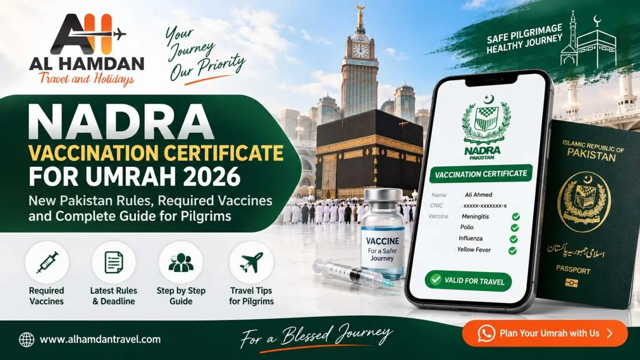 NADRA vaccination certificate for Umrah